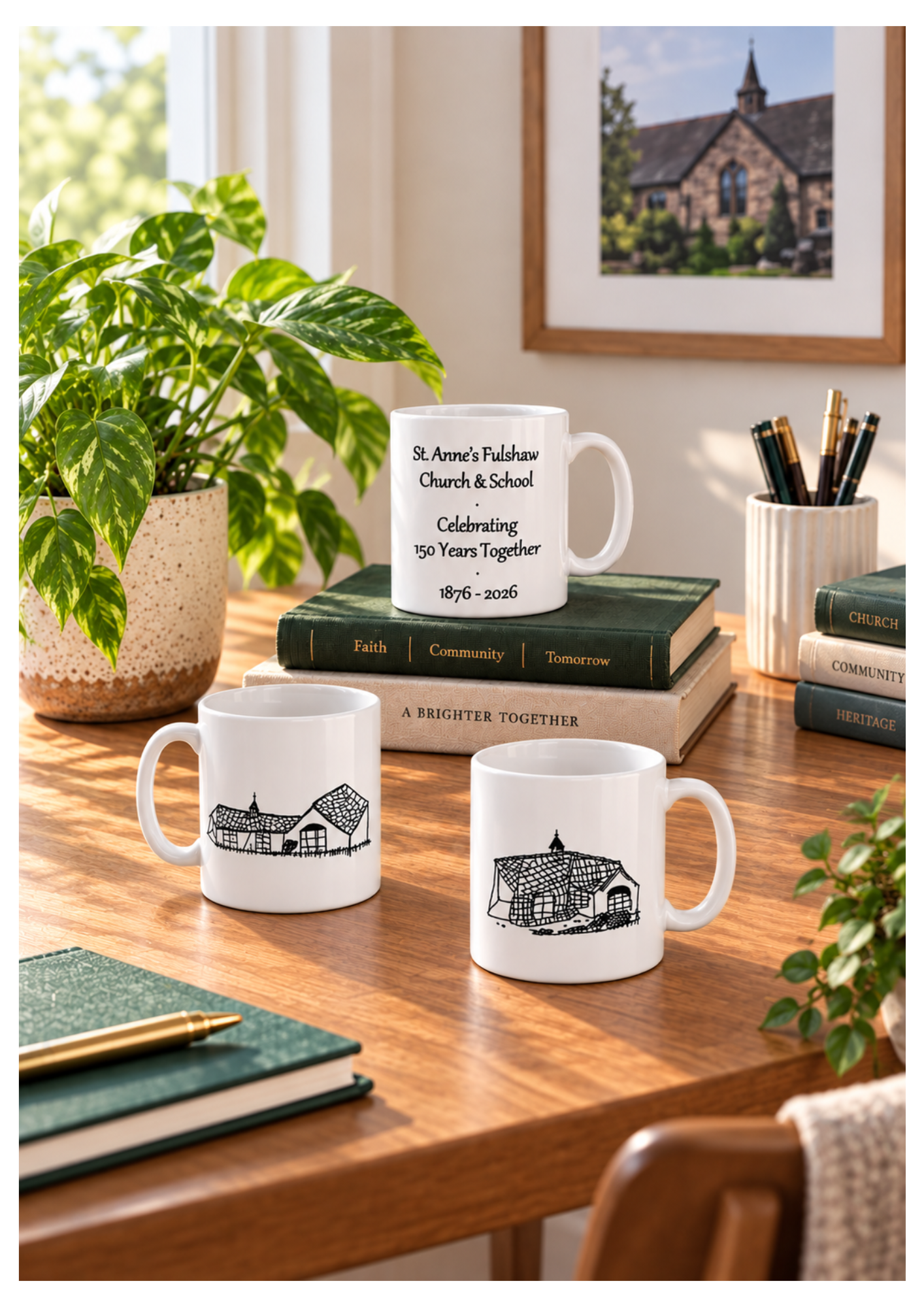 St. Anne's Fulshaw Church and School 150th Anniversary Commemorative Mug