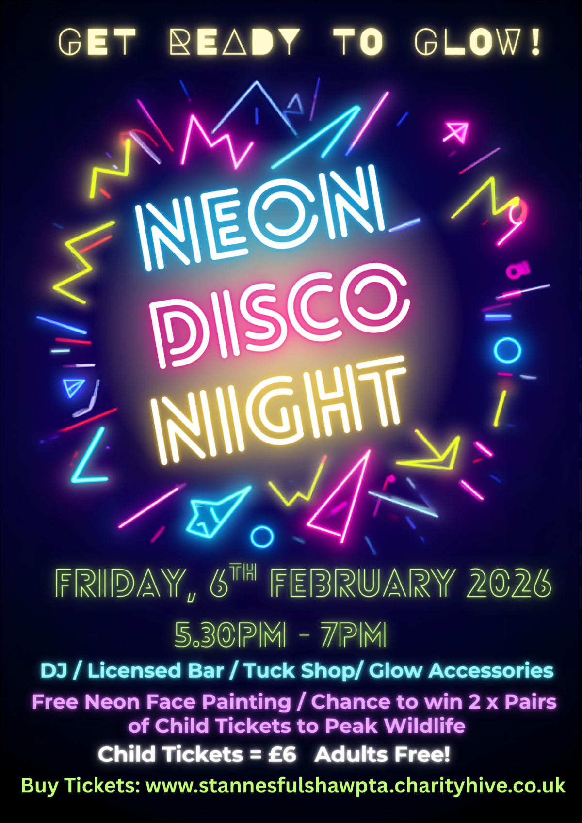 🎉 St. Anne’s Fulshaw Neon Disco 2026
